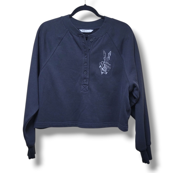 Snarky Cropped Sweatshirt, Women Small - Picture 1 of 6